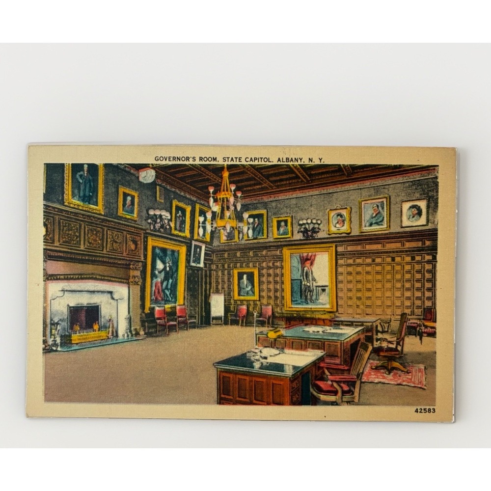 Albany New York Governor's Room At The State Capitol Postcard - A53